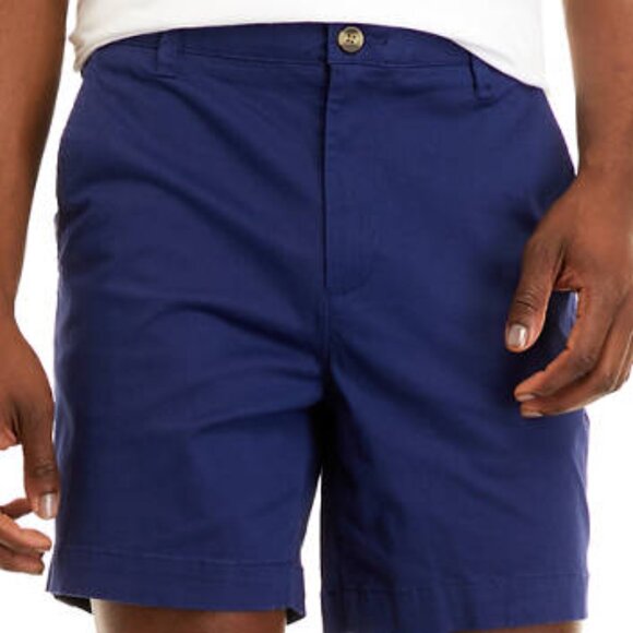 Men's flat front shorts, Navy Blue size 38, 4” inseam motion flex - Picture 1 of 6
